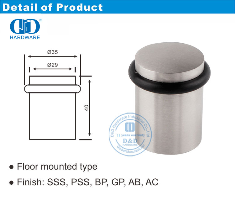 Hospital Door Stop Holder Support d'arrêt de porte d'hôpital