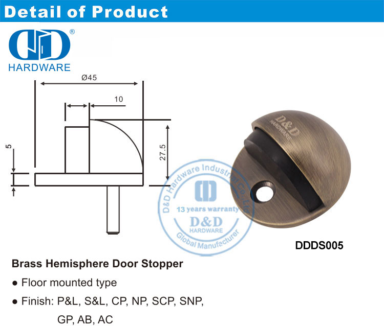 Door Catch Stop Holder Support d'arrêt de loquet de porte