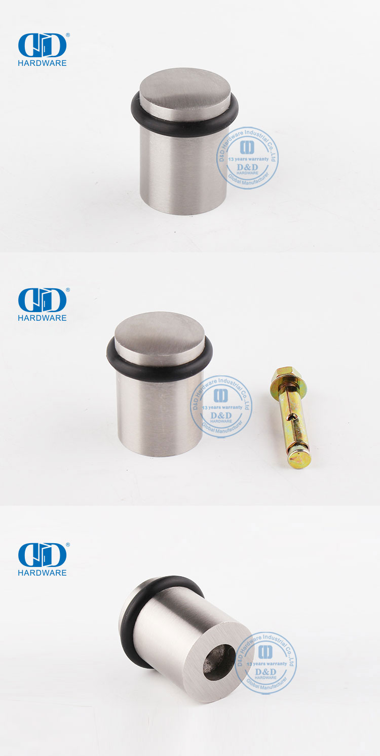 Black Rubber Door Stop Butée de porte en caoutchouc noir