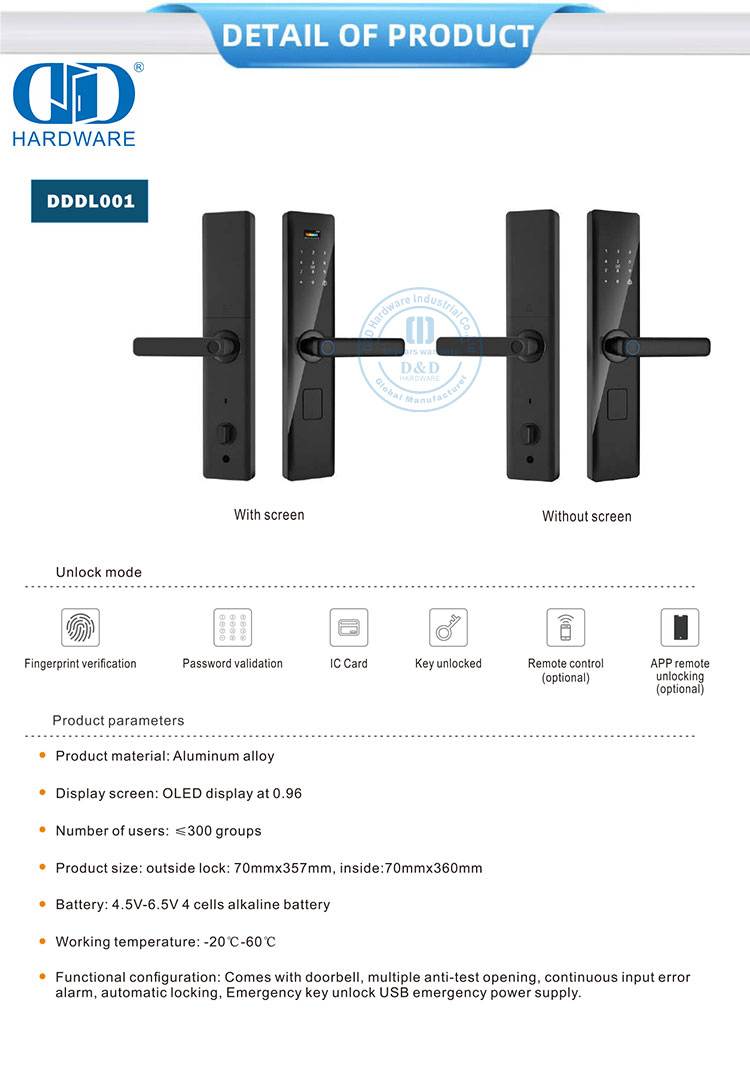 Smart House Lock Serrure de maison intelligente