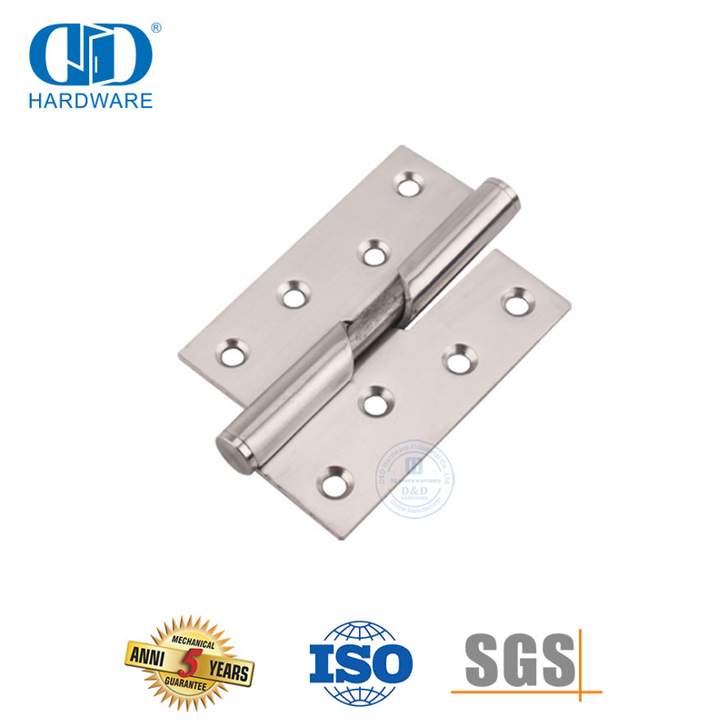 Quincaillerie de porte métallique en acier inoxydable à deux articulations de haute qualité, charnière montante-DDSS016