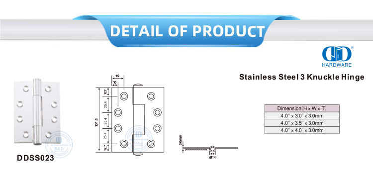Charnière à 3 articulations