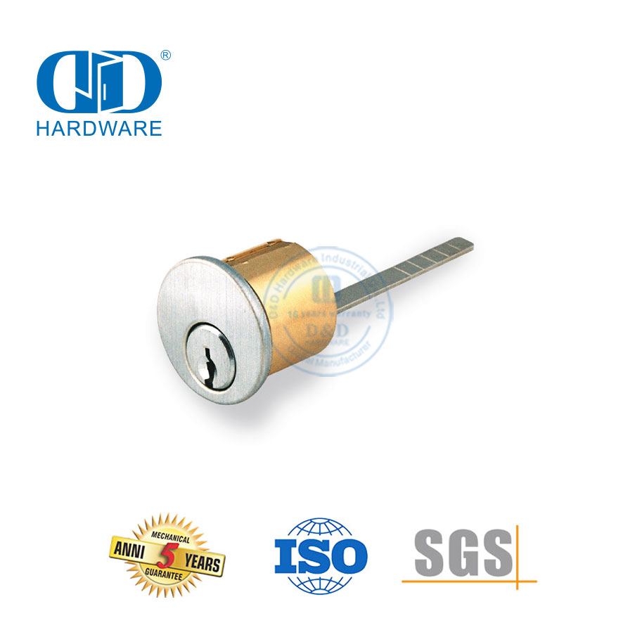Cylindre de levier de bouton en laiton massif pour serrure à mortaise standard américaine-DDLC017-29mm-SN