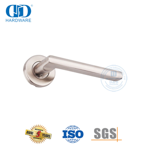 Quincaillerie de porte de chambre à coucher, levier de porte, poignée creuse à angle droit-DDTH035-SSS