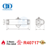 Ferme-porte résistant au feu, robuste, 80-120KG, 1250mm, homologué CE UL 10C, avec Check-DDDC040 arrière, offre spéciale