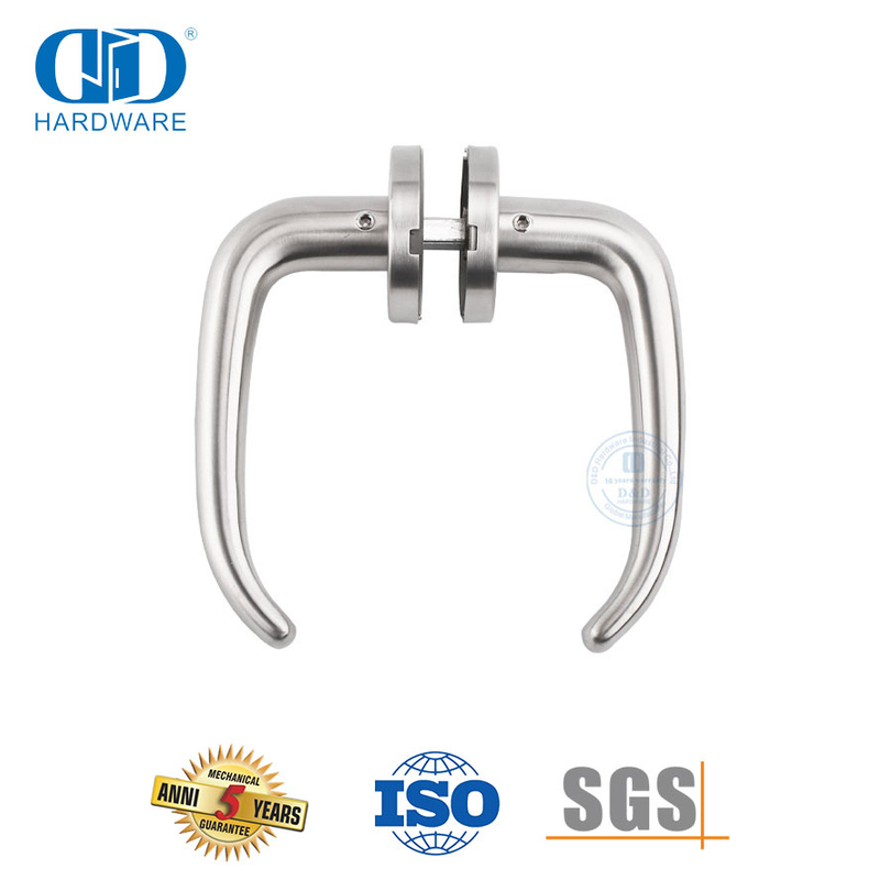 Poignée de porte à levier solide en acier inoxydable, norme européenne, pour cuisine-DDSH004-SSS