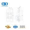 Charnière de porte double extérieure robuste dissimulée 3D en alliage de zinc de différentes dimensions-DDCH008-G40