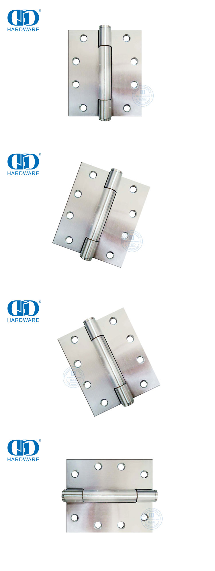 Charni&egrave;re de porte &agrave; 3 articulations