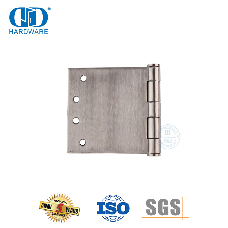 Quincaillerie de porte extérieure en acier inoxydable, grande charnière de porte de type large-DDSS049-100x200x3.4mm