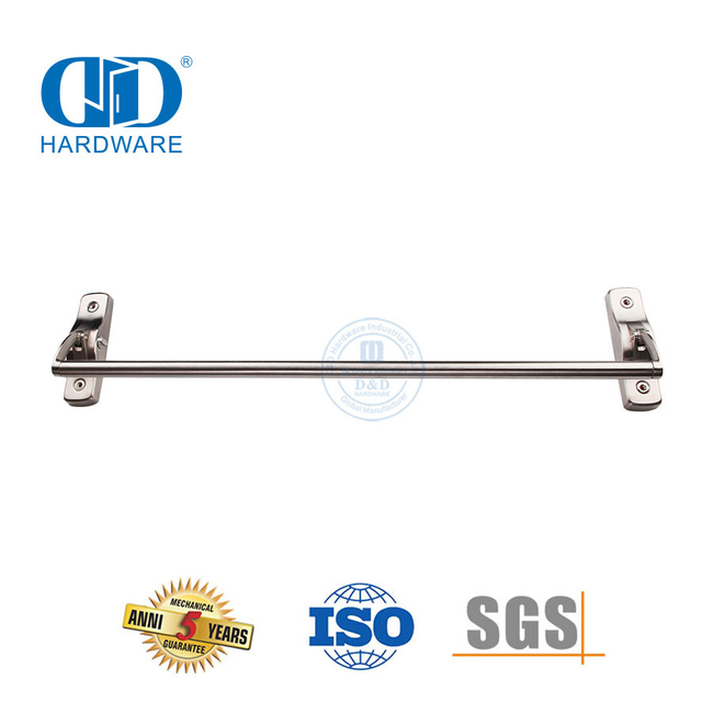 Hardware-DDPD009-SSS de sortie de barre de poussée à point de verrouillage unique en acier inoxydable