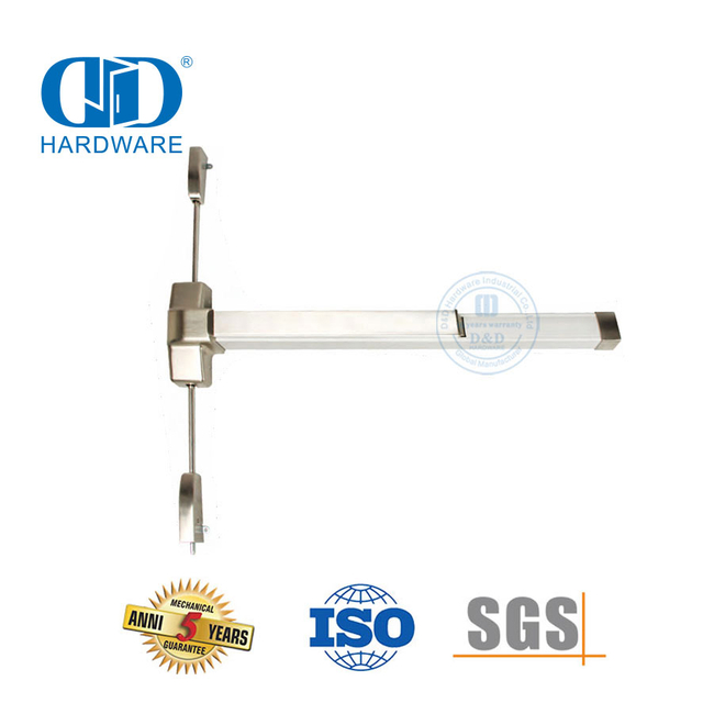 Dispositif anti-panique demi-longueur à tige verticale pour porte commerciale-DDPD002-SSS