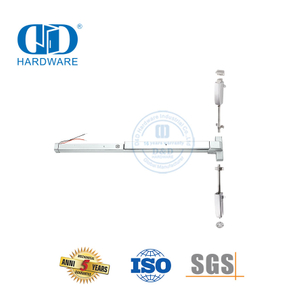 Barre de poussée de type vertical avec dispositif d'alarme de fumée-DDPD032-SSS