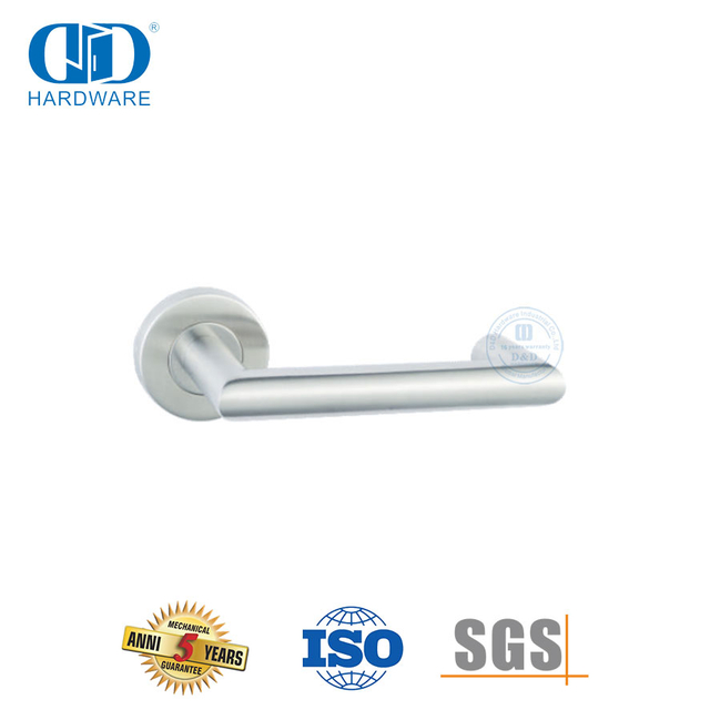 Ensemble de serrures à mortaise, accessoires de quincaillerie, poignée à levier double à angle droit-DDTH027-SSS