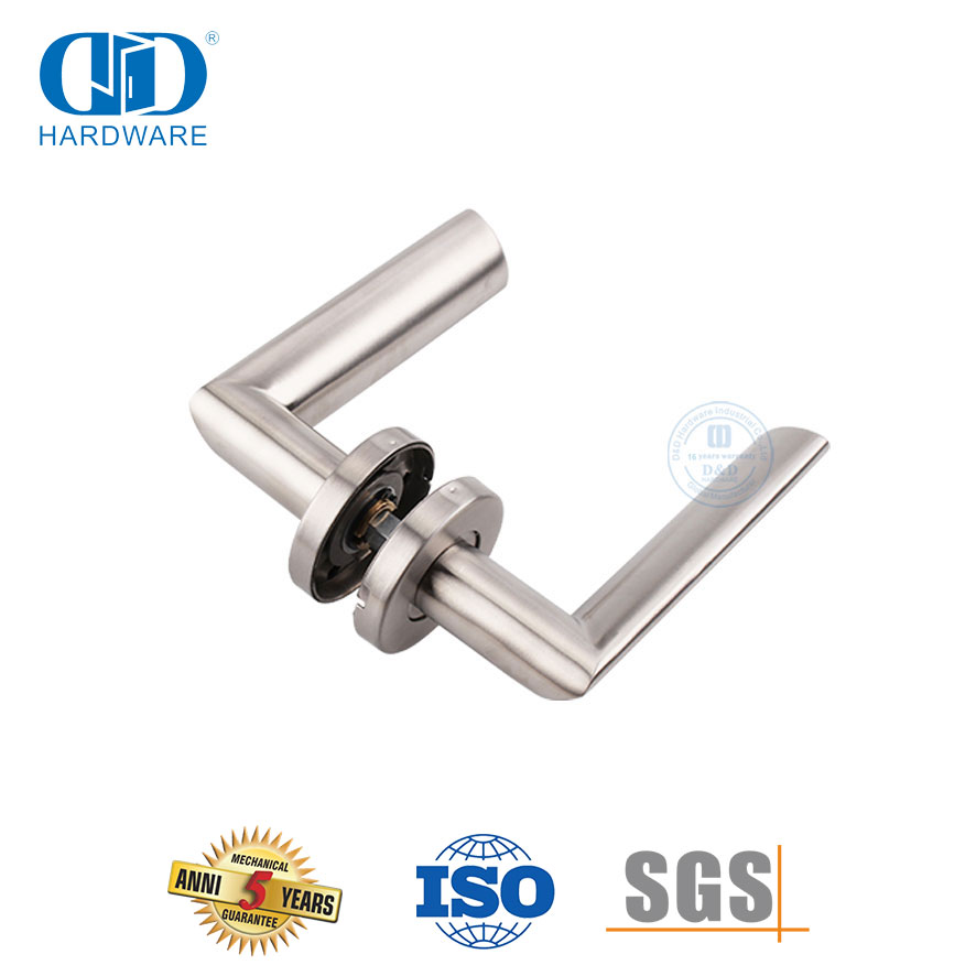 Poignées de porte de type levier de porte principale de bureau en acier inoxydable massif-DDSH011-SSS