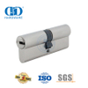 Cylindre à double serrure Euro à clé à fossettes en laiton massif de haute sécurité-DDLC023-70mm-SN