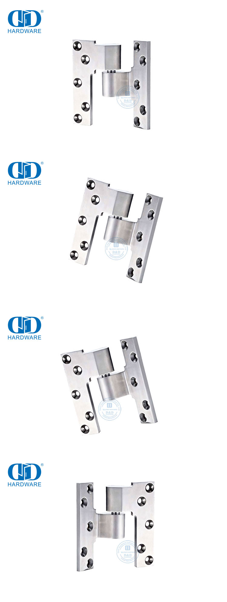 Charnière en acier inoxydable