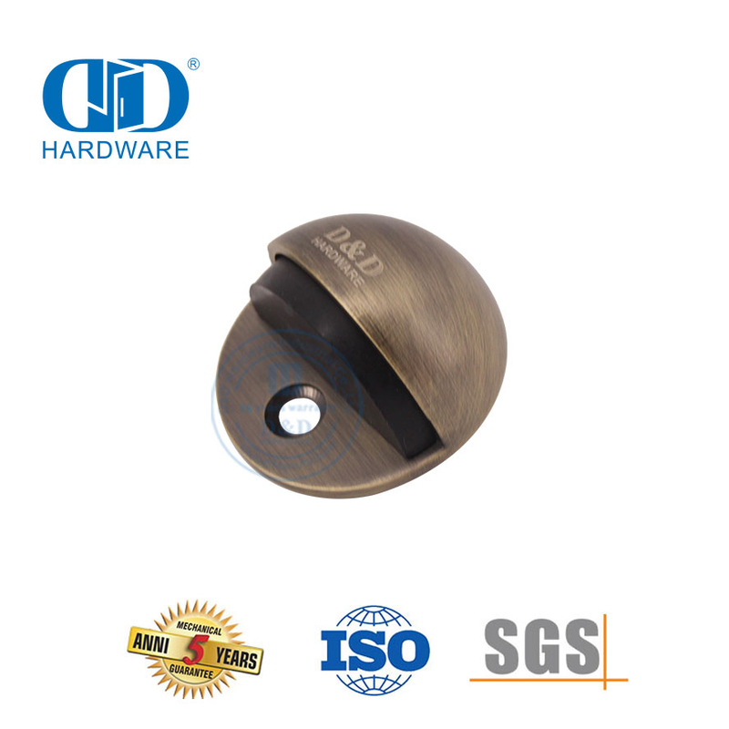 Quincaillerie d'arrêt de porte en alliage de zinc en laiton antique pour bâtiment résidentiel-DDDS005-AB