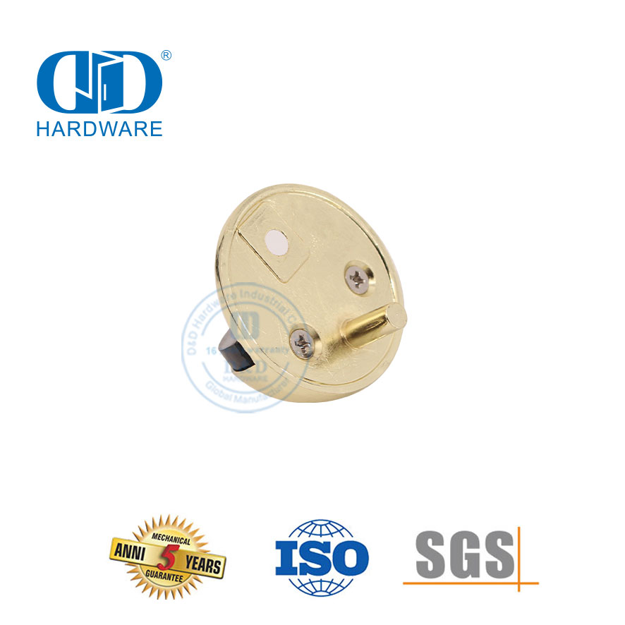 Butée de porte hémisphère semi-circulaire en alliage de zinc de finition PVD-DDDS004-PVD