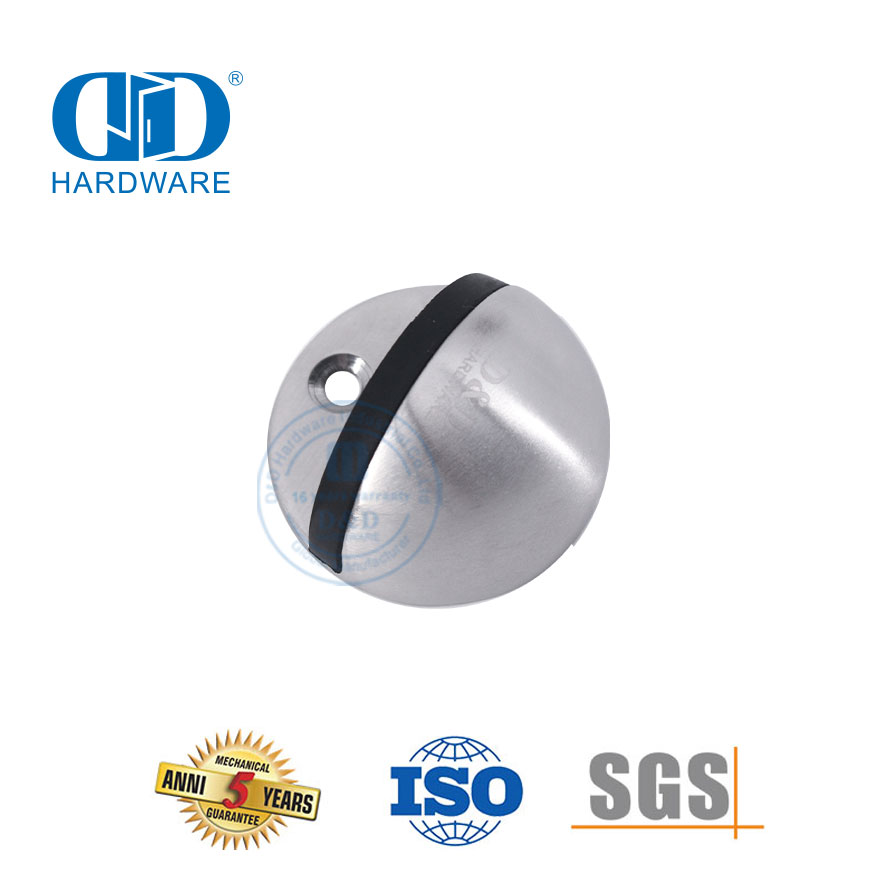 Butée de porte hémisphère de type monté au sol de style moderne en acier inoxydable-DDDS001-SSS