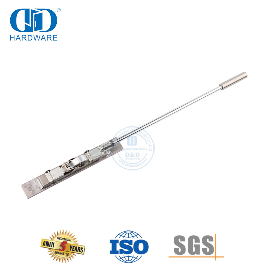 Quincaillerie de porte en métal en acier inoxydable 304, tige d'extension affleurante Bolt-DDDB011-SSS
