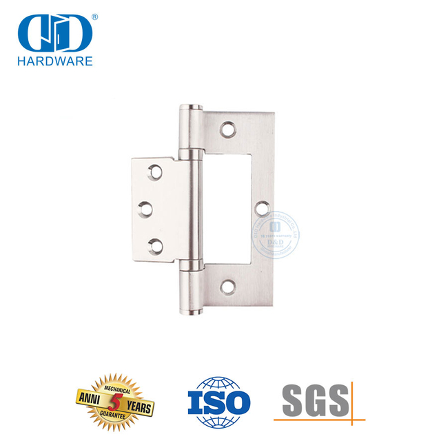 Charnière de porte sans mortaise à installation facile de style australien en acier inoxydable-DDSS059
