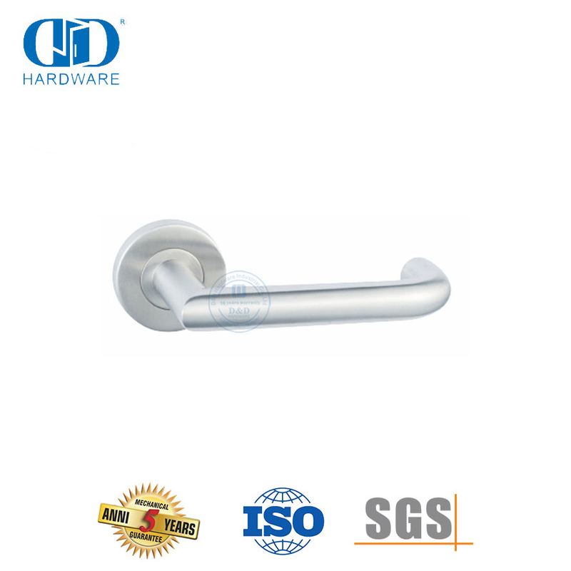Ensemble de serrure à mortaise SUS 304, poignée de levier de porte avant pour bureau-DDTH018-SSS