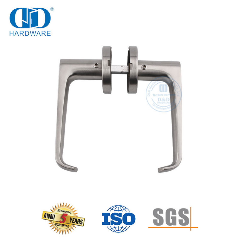 Quincaillerie de porte de passage haut de gamme de style moderne, poignées à levier solides-DDSH036-SSS