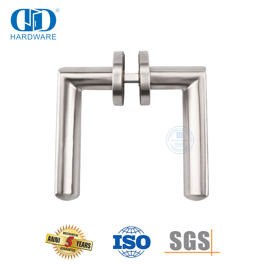 Poignées de porte de type levier de porte principale de bureau en acier inoxydable massif-DDSH011-SSS