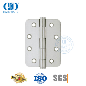Charnière de porte d'angle ronde en acier inoxydable pour porte en bois-DDSS006
