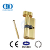 Cylindre de serrure de porte de salle de bain de style européen EN 1303 en laiton poli-DDLC007-70mm-PB