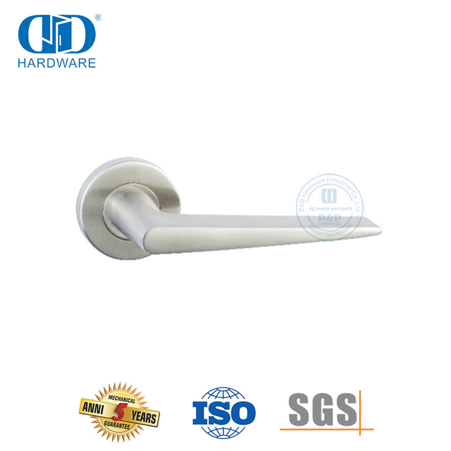 Matériel de construction Poignée à levier solide SS 304 pour portes de bureau-DDSH044-SSS