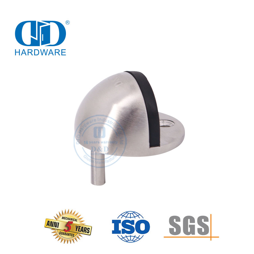 Butée de porte hémisphère de type monté au sol de style moderne en acier inoxydable-DDDS001-SSS