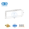 Matériel de verre de couverture en acier inoxydable, raccords de patch inférieur en aluminium-DDPT001