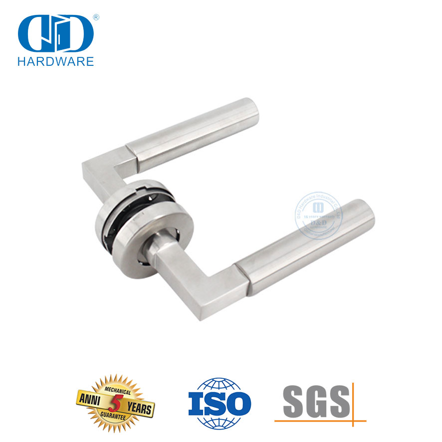 Poignées de porte à levier de style simple, modernes, durables et durables en acier inoxydable-DDTH023-SSS
