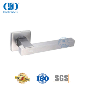 Levier de poignée de porte à angle droit en acier inoxydable pour bâtiment commercial-DDTH048-SSS