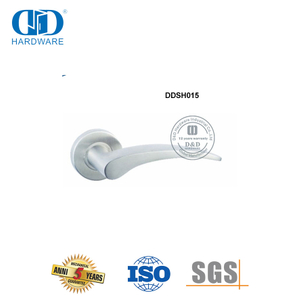 Levier de porte d'entrée principale de style moderne en acier inoxydable, poignée solide-DDSH015-SSS