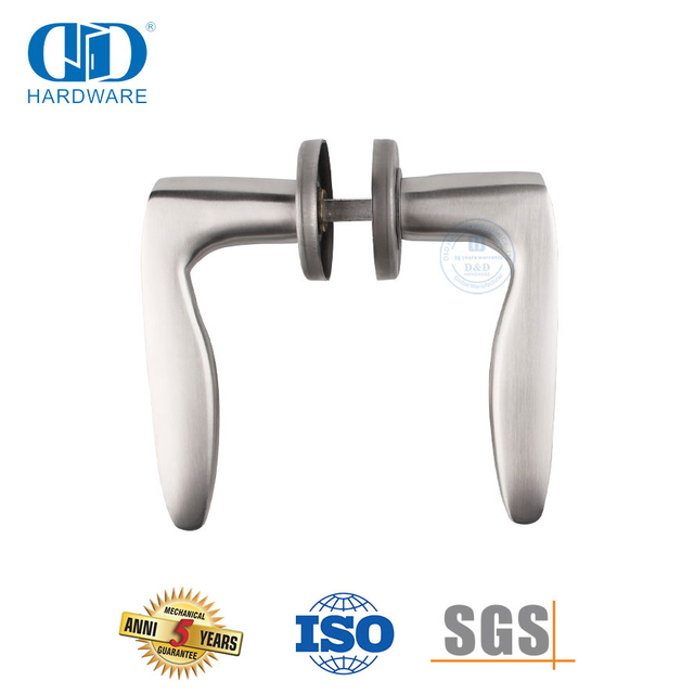 Poignées à levier solides durables contemporaines en acier inoxydable pour application de soins de santé-DDSH008-SSS