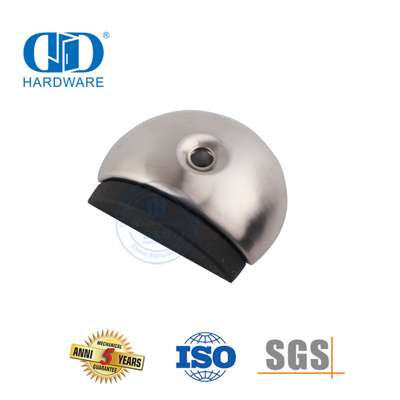 Quincaillerie de construction résidentielle Butée de porte de sol demi-lune en acier inoxydable-DDDS014-SSS
