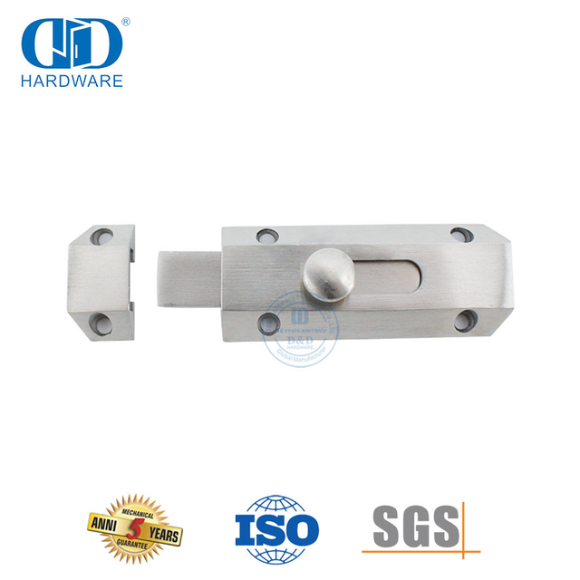 Boulon de barillet de serrure de loquet de porte en acier inoxydable pour porte avant-DDDB029-SSS