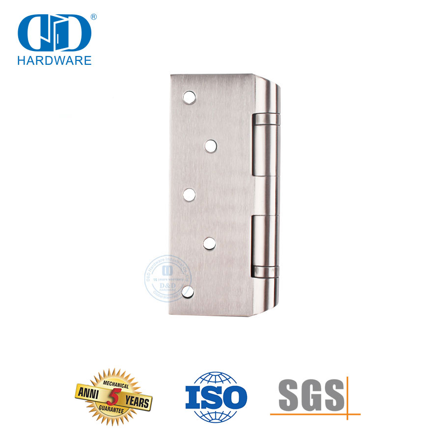 Charnière de porte à double roulement à billes en acier inoxydable de 5 pouces pour projet d'hôpital-DDSS044-B-5x3.5x3.0mm
