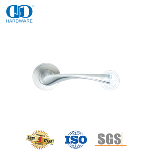 Poignée de porte à levier creux de type vague en acier inoxydable de nouvelle conception-DDTH037-SSS
