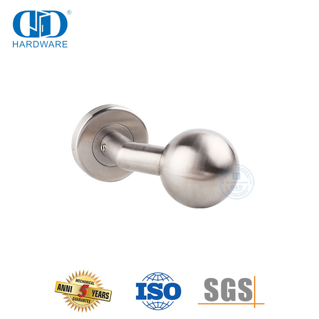 Poignée de porte à levier à boule orbiculaire, quincaillerie pour immeuble d'appartements-DDTH032-SSS