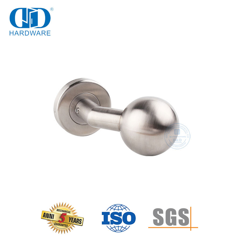 Poignée de porte à levier à boule orbiculaire, quincaillerie pour immeuble d'appartements-DDTH032-SSS