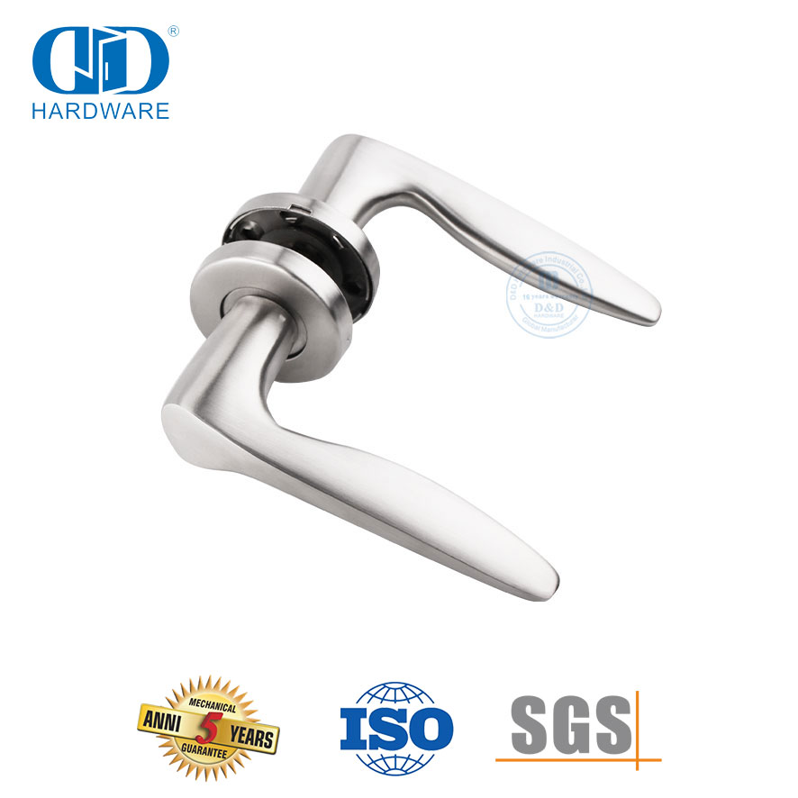 Poignées à levier solides durables contemporaines en acier inoxydable pour application de soins de santé-DDSH008-SSS
