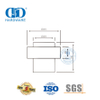 Bouchon de porte cylindrique unique de plancher d'accessoires de porte en métal de bâtiment résidentiel-DDDS007-SSS