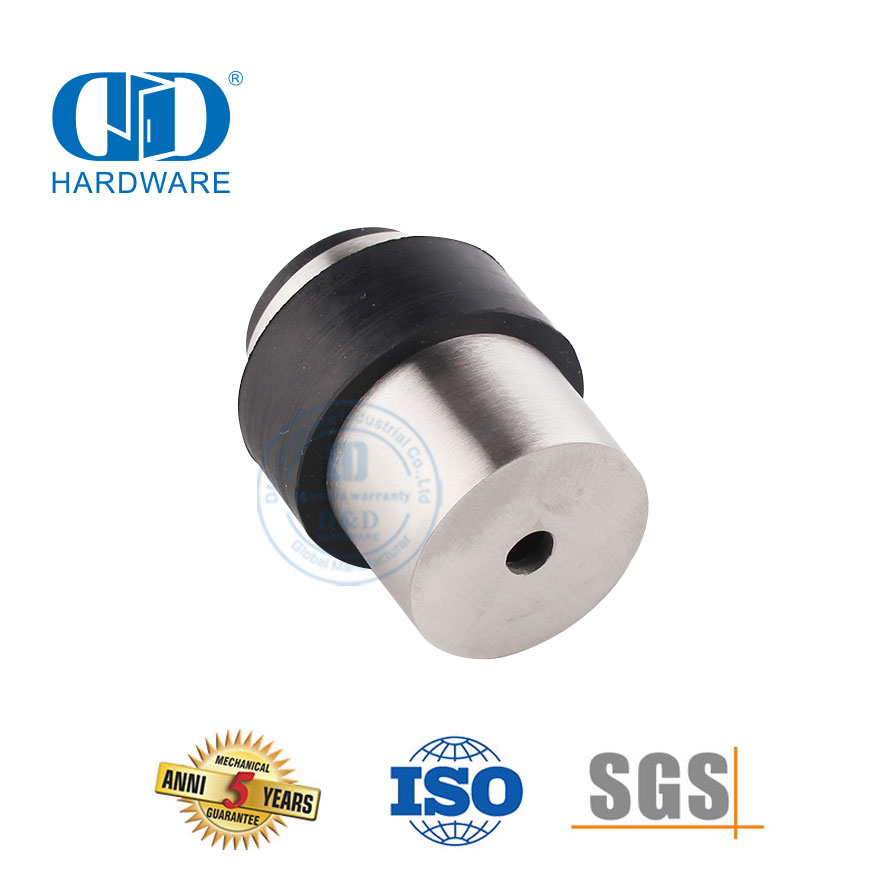 Quincaillerie de porte d'entrée en acier inoxydable, butée de porte de sécurité pour porte de salle de bain-DDDS009-SSS