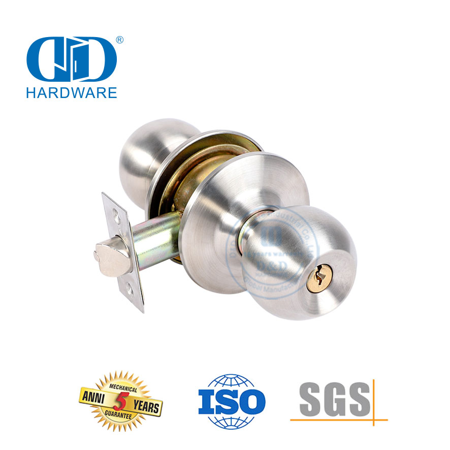 Serrure à bouton de service standard de haute sécurité pour porte en bois affleurante-DDLK001