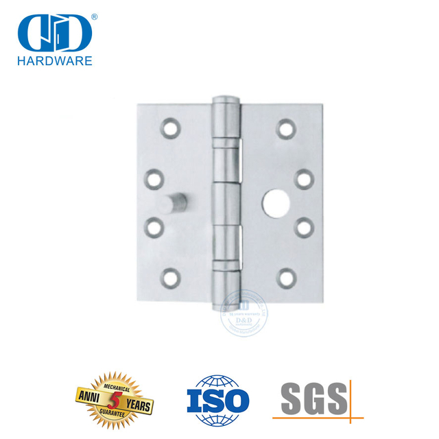 Charnière de sécurité simple en acier inoxydable, largement utilisée, matériel de porte métallique-DDSS015