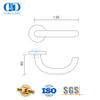 Poignées à levier tubulaires de quincaillerie de porte de passage de haute qualité en acier inoxydable-DDTH014-SSS
