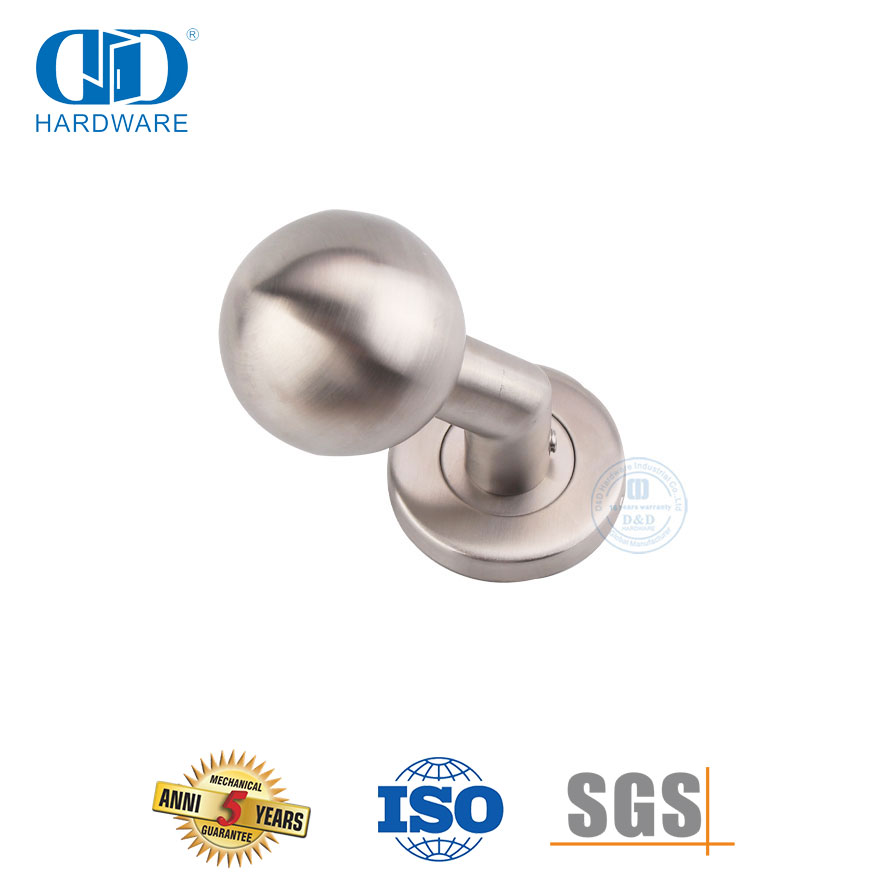 Poignée de porte à levier à boule orbiculaire, quincaillerie pour immeuble d'appartements-DDTH032-SSS